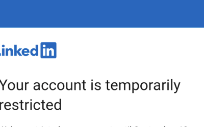 Received a LinkedIn temporary restriction?